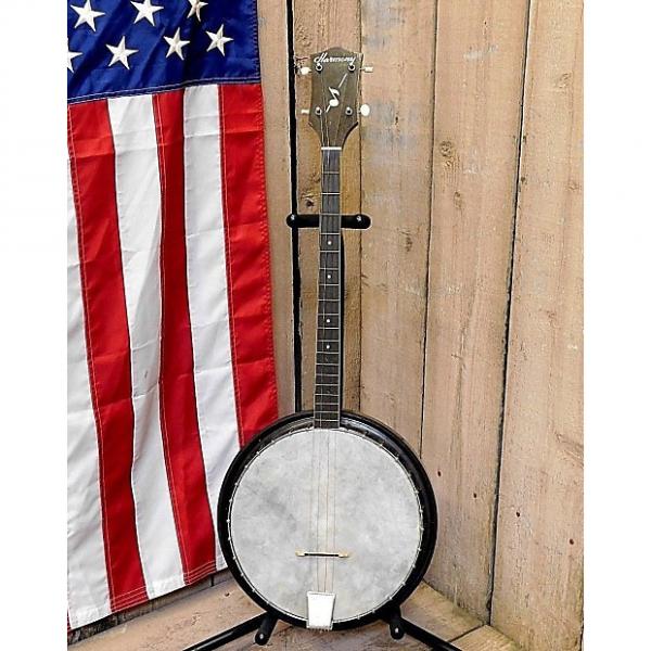 Custom Vintage 1950's Harmony Res-O-Tone Tenor Resonator Banjo w / Case! #1 image