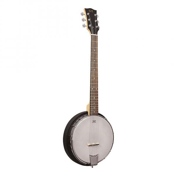Custom Gold Tone AC-6 Left-Handed Acoustic Composite 6-String Banjo Guitar with Gig Bag #1 image