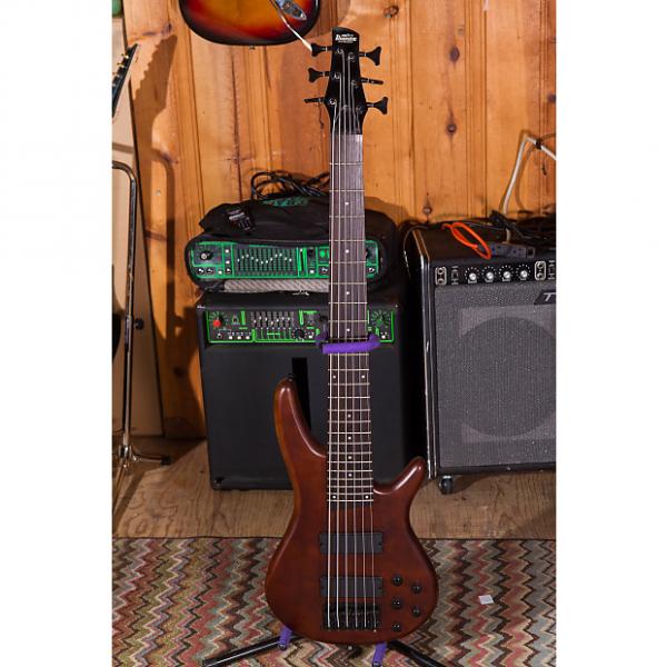 Custom Ibanez GSR256 2016 satin brown New Old stock 6 string bass active 3 band EQ GIO #1 image