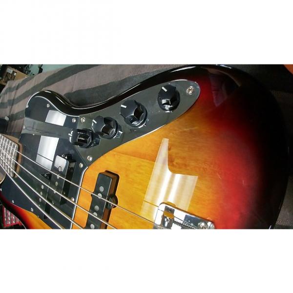 Custom Fender Squier Vintage Modified Jaguar Bass 2015 3 Tone Sunburst #1 image