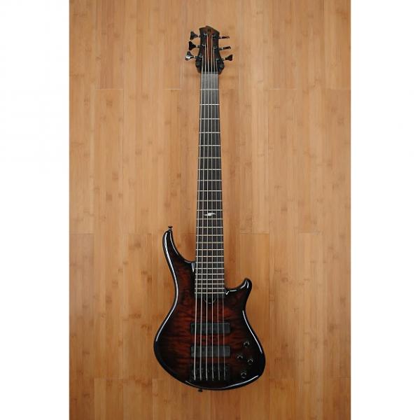 Custom Roscoe SKB Custom 6 String Bass Black-to-Brownburst #1 image