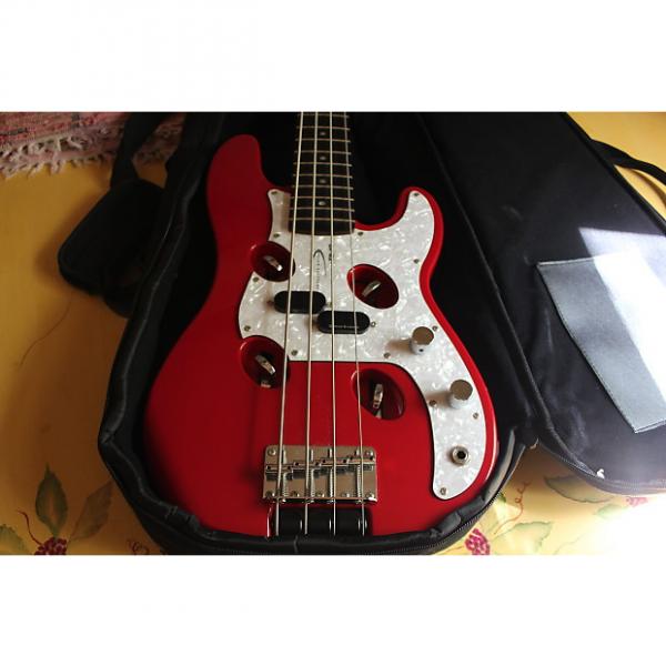 Custom Traveler Guitar TB-4P 4 string short scale bass Red #1 image