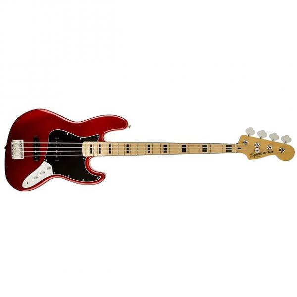 Custom Squier Vintage Modified Jazz '70s Bass Guitar - Candy Apple Red #1 image