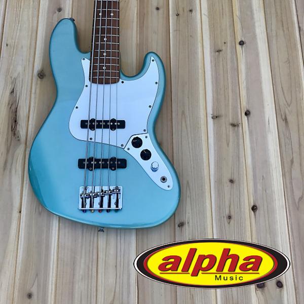 Custom Fender Standard Jazz Bass V Agave Blue w/gig bag #1 image