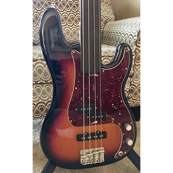 Custom Fender Tony Franklin Fretless Precision PJ Bass Sunburst #1 image