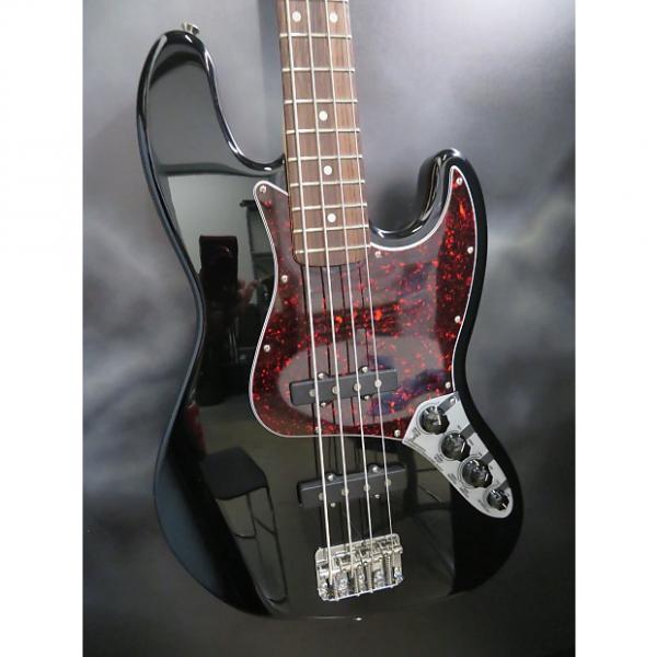 Custom 2001 Fender Deluxe Active Jazz Bass, Black W/ Gig Bag #1 image