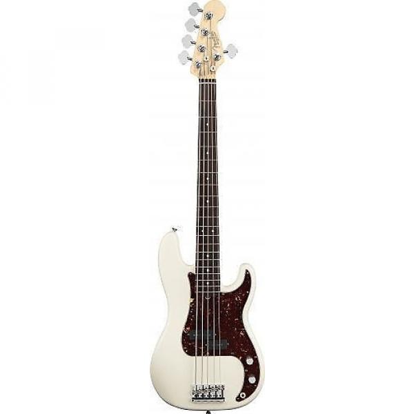 Custom Fender American Standard Precision Bass V (Five String) Rosewood Fingerboard Olympic White 193650705 #1 image