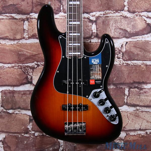 Custom New Fender American Elite Jazz Bass Guitar 3 Color Sunburst #1 image