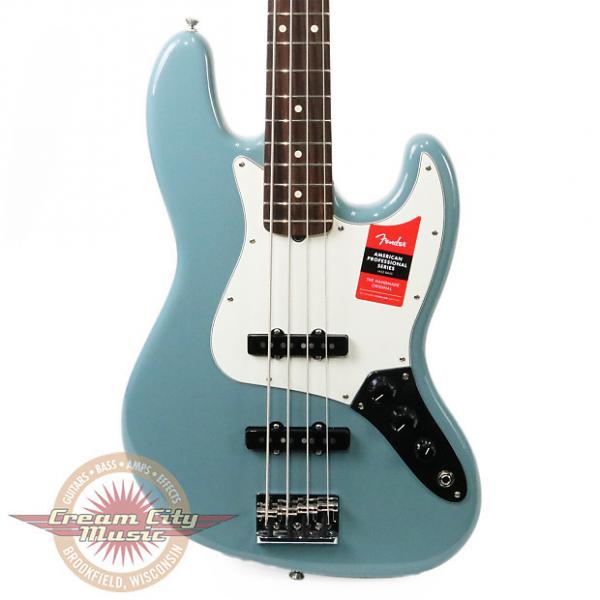 Custom Brand New Fender American Professional Jazz Bass Rosewood Fretboard in Sonic Gray Demo #1 image