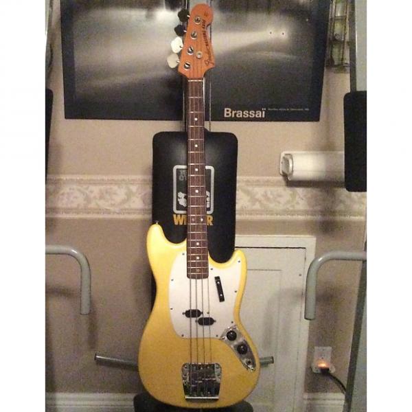 Custom Fender Mustang Bass Vintage 1971 Yellow #1 image