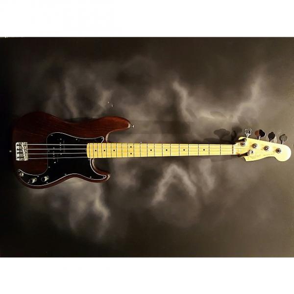 Custom Fender Am. Std. Precision Bass Ltd. Ed. Hand Stained Ash 2011 Brown #1 image