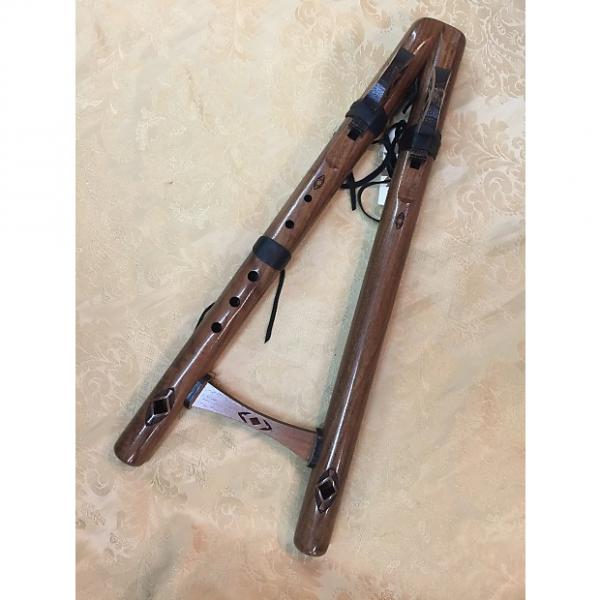 Custom High Spirits Double Merlin Drone Flute in &quot;C&quot;-Walnut-Hauntingly Beautiful! #1 image