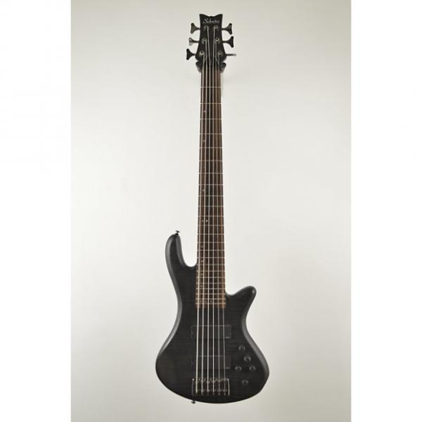 Custom Schecter Stiletto Custom-6 Active 6-String Bass Trans Black Burst Stiletto 6 upgrade EMG pickups #1 image