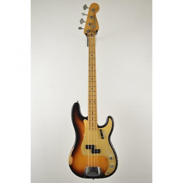 Custom Fender Road Worn '50s Precision Bass 2009 Sunburst maple neck P-bass with hard case #1 image