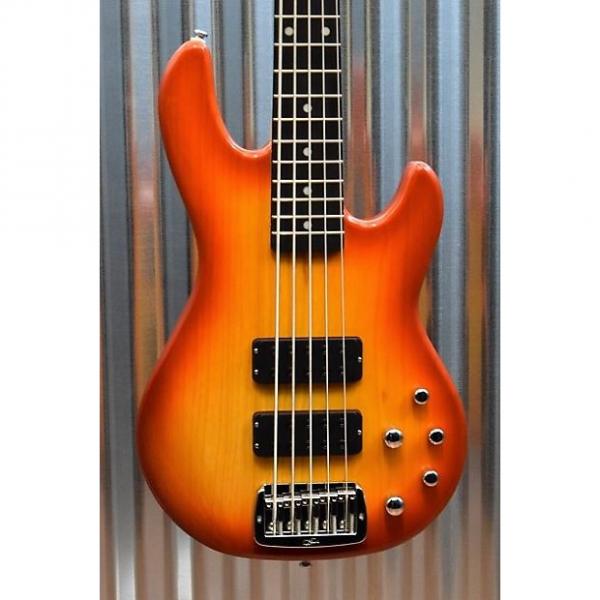 Custom G&amp;L Tribute M-2500 5 String Electric  Bass Honeyburst &amp; Case M2500 #114 #1 image