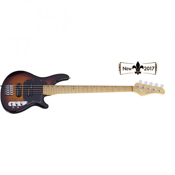 Custom NEW! Schecter CV-5 bass guitar in 3 tone sunburst finish #1 image