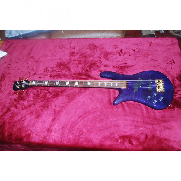Custom Spector EURO4LXPOP Euro 4LX 2001/2003 High Gloss Dark Purple Left Handed 4 String Bass #1 image