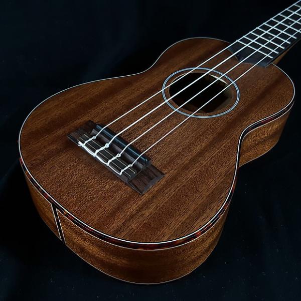 Custom New KALA KA-SMHS All Solid Mahogany Soprano Ukulele w/ Banjo Style Tuning Pegs #1 image