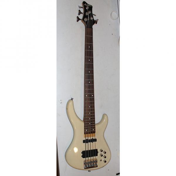 Custom Jackson C5A 5 String Bass White #1 image