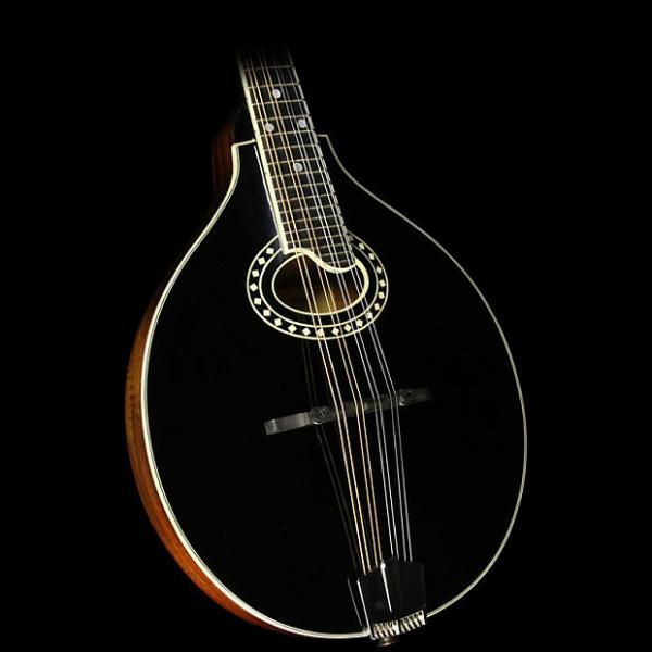 Custom Eastman MD404-BK A-Style Mandolin Black #1 image