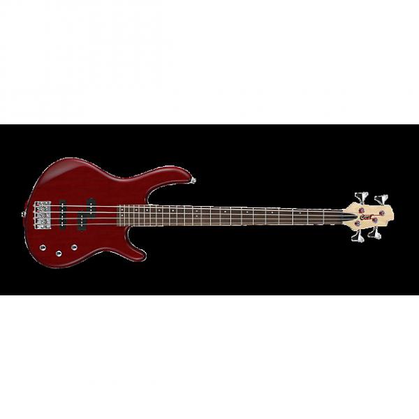 Custom Cort Action PJ Bass Guitar - Black Cherry #1 image
