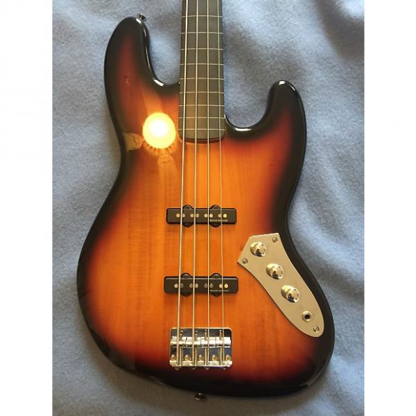 Custom 2010 Fender Squier Vintage Modified Jazz Bass Fretless 3 Color Sunburst #1 image