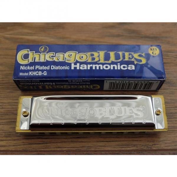 Custom Chicago Blues KHCB-G Nickel Plated Diatonic Harmonica in Key of G * #1 image