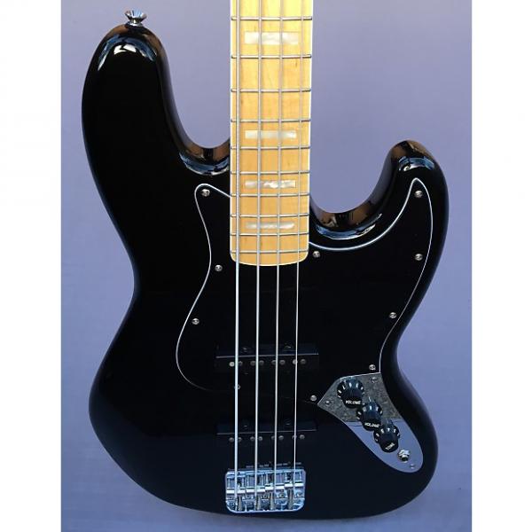 Custom Squier Squier '77 Vintage Modified Jazz Bass In Black #1 image