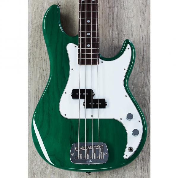 Custom G&amp;L USA LB-100 Electric Bass, Clear Forest Green, Rosewood, Medium C Neck, 9.5&quot; Radius #1 image