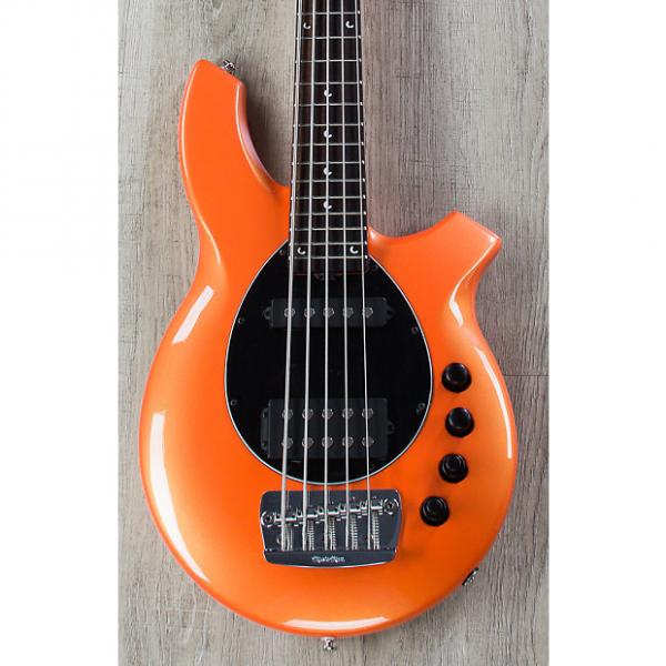 Custom Ernie Ball Music Man Bongo 5 HS 5-String Bass, Tangerine Pearl, Rosewood Board #1 image