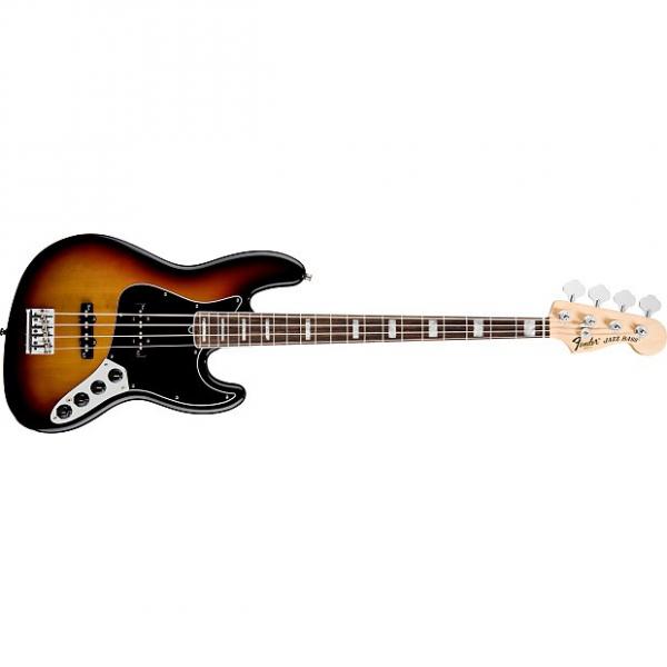 Custom Fender USA Deluxe Jazz Bass 3tsb rose wood neck  3 Tone Sunburst #1 image