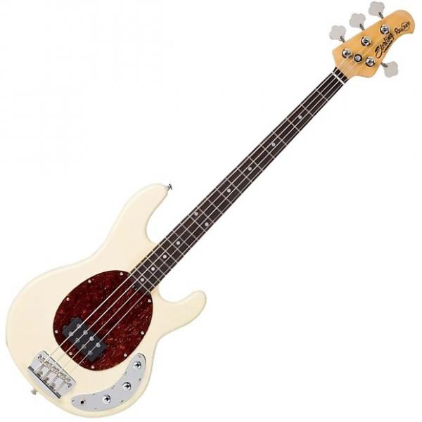 Custom Sterling by Music Man Ray34CA Classic Active Electric Bass Vintage Cream Finish with Gig Bag #1 image