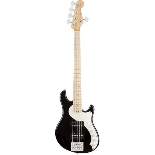 Custom Fender American Elite Dimension V Bass in Black Maple Neck - US15073177 - 9.9 pounds  Black #1 image