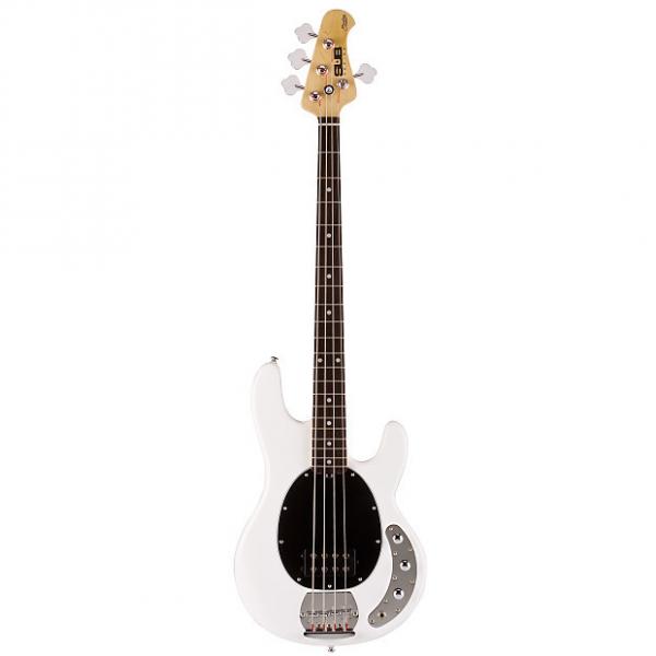 Custom Musicman SUB Series Ray4 Bass Guitar - White #1 image