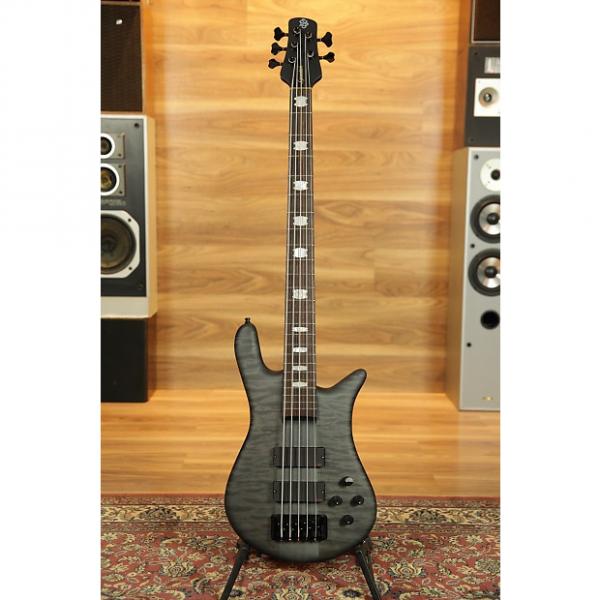 Custom Spector Euro5LX 5 String Electric Bass - Trans Black Stain Matte #1 image