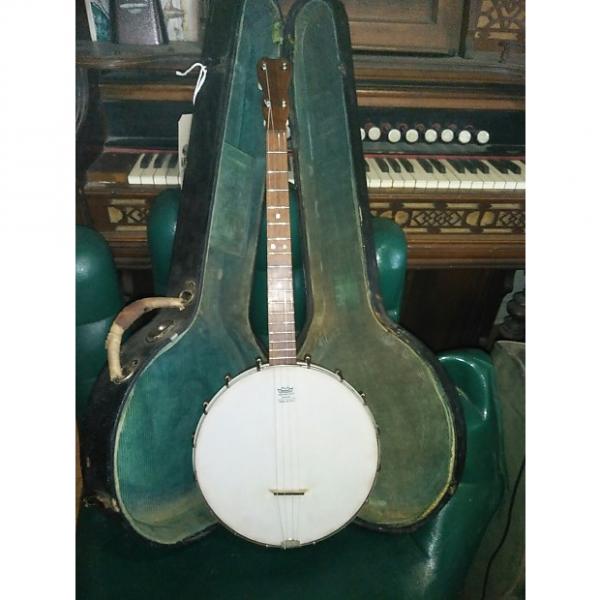 Custom Vintage Antique 1920's (mid to late) Concertone 17 Fret Tenor Banjo + Hardcase #1 image