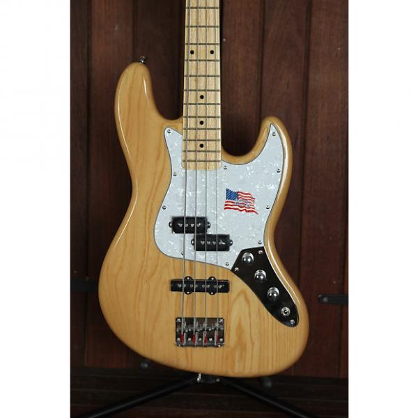 Custom SX PJ Bass Ash Natural Solidbody Electric Bass Guitar #1 image
