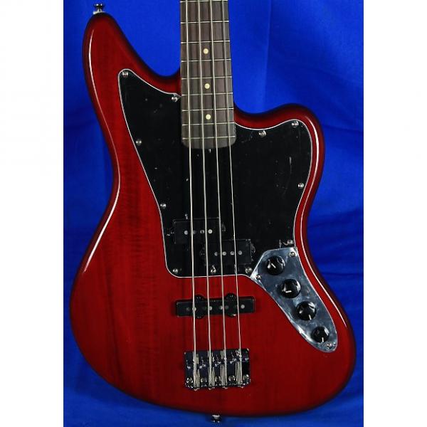 Custom Squier Vintage Modified Jaguar Special Electric Bass Guitar 2016 Candy Apple Red #1 image