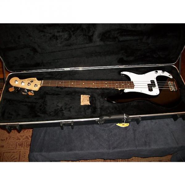Custom Fender American Standard Precision Bass 2012 Black / White #1 image