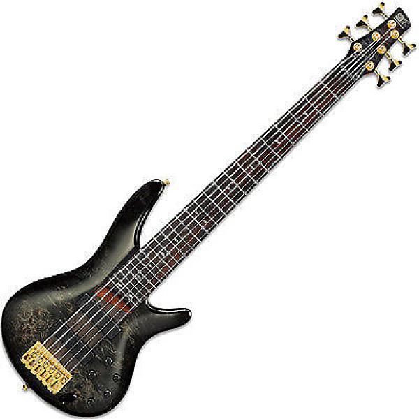 Custom Ibanez SR806 SR 6-String Bass Guitar Bartolini Trans Gray Burst Finish #1 image