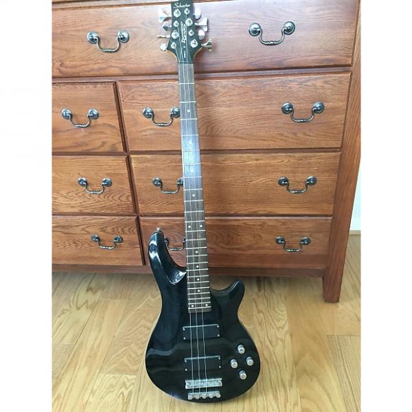 Custom Schecter Omen-8 Bass Guitar mid 2000's Gloss Black #1 image