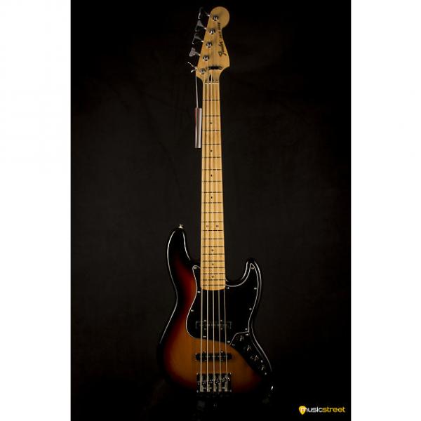 Custom Fender Deluxe Active Jazz Bass V Maple neck, 3 tone Sunburst #1 image