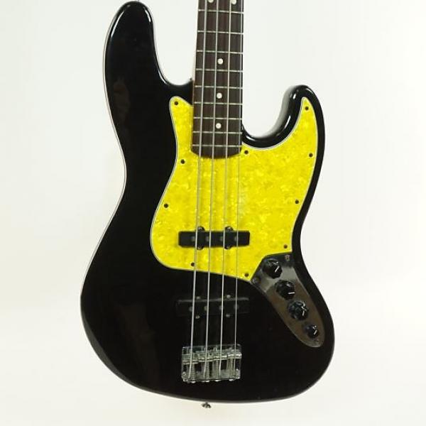Custom Used Fender JAZZ BASS MIM Bass Guitar Black #1 image