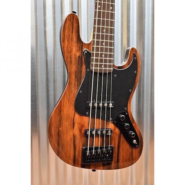 Custom Michael Kelly CCE5EB Custom Element 5 Sting Bass Guitar Striped Ebony Top &amp; Bag #1 image