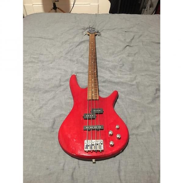 Custom Ibanez Ibanez GIO Soundgear GSR 200 Fretless Bass 2005 Red #1 image