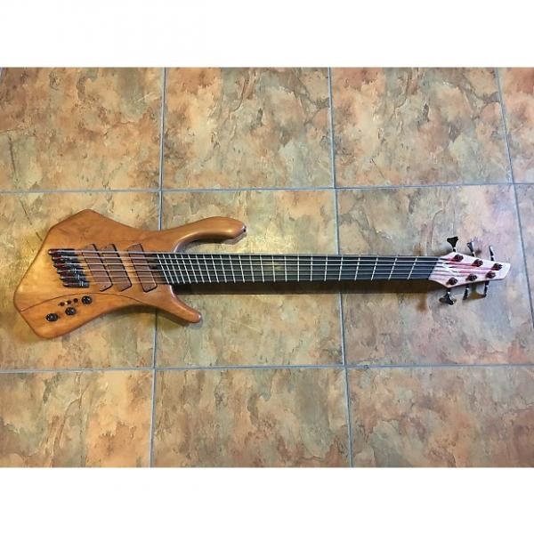 Custom JW Custom 6 String Electric Bass Guitar Fanned Frets WOW Magnetic Electronics #1 image