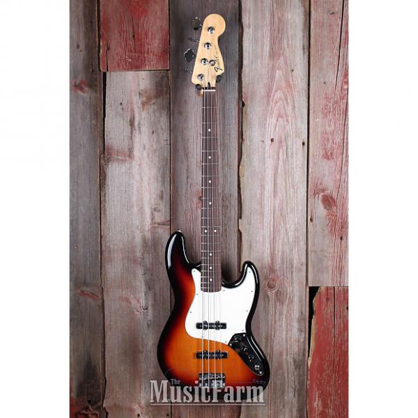 Custom Fender® Standard Jazz Bass 4 String Bass Electric Guitar SS RW FB Brown Sunburst #1 image