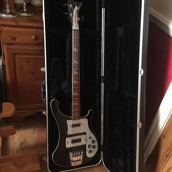 Custom Rickenbacker  4003 Jetglo Bass Guitar  2004 Black and White #1 image