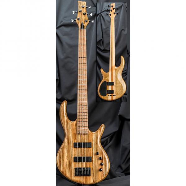 Custom Kiesel Carvin IC5 Icon 5-String Electric Bass Guitar 2016 Zebrawood Top w/ Soft Case #1 image