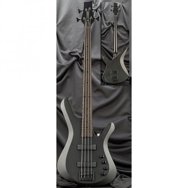 Custom Kiesel Carvin V49K 4-String Bolt-On Vanquish Electric Bass Guitar 2017 Jet Black Satin w/ Case #1 image